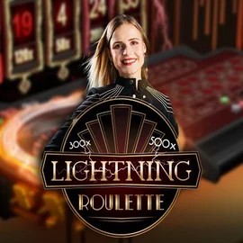 Lightning Roulette logo – Live Casino by Evolution at Luckygem Casino