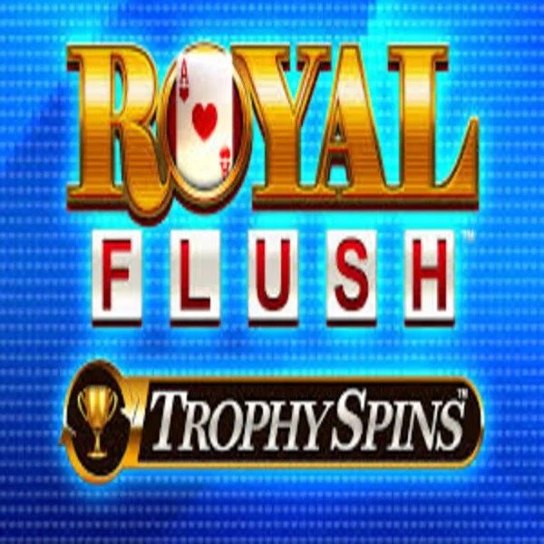 Royal Flush Trophy Spins slot logo by Greentube at Luckygem Casino